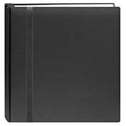 Pioneer Photo Albums Snapload Scrapbook Cloth With Ribbon 12X12-Black