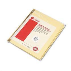 Universal Office Products Plastic Coated Tab Dividers, Mylar Reinforced, Tab Titles A Z, 26/Set (UNV20812)