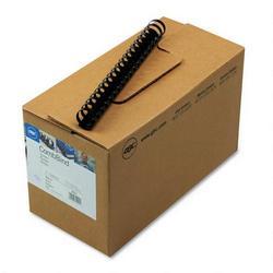 General Binding/Quartet Manufacturing. Co. Plastic Spiral Binding Combs, 1 Diameter, Black, 50 Combs per Box (GBC15222)