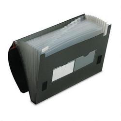 Esselte Pendaflex Corp. Poly Expanding File/Velcro® Closure, 13 Pocket/Insertable Tabs, Letter, Black (ESS82011)