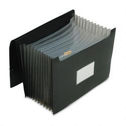 Esselte Pendaflex Corp. Poly Jumbo Expanding File with Elastic Cord, 13 Tabbed Pockets, Letter, Black (ESS82013)