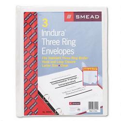 Smead Manufacturing Co. Poly Ring Binder Envelopes, 1 1/4 Expansion, Hook & Loop Closure, 3/Pack (SMD89500)