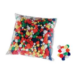 Pacon Corporation Pom Poms, ClassPack, Sizes 1/4 -2 , 1 Lb, AST (PAC1859614)