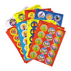 Trend Enterprises Praise Word Stinky Stickers, Round, Scratch/Sniff, 288/Pack (TEIT6480)