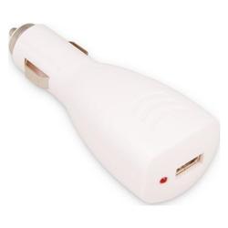 Eforcity Premium White Universal USB Car (Vehicle) Charger Adaptor [w/ LED power indicator] for Apple iPod Sh