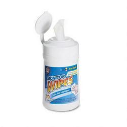 Falcon Safety Premoistened Monitor Wipes, 6 x 5, 80 Wipes per Pop Up Tub (FALDSCT)