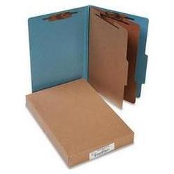 Acco Brands Inc. Pressboard 25 Point Classification Folders, Legal, 6 Section, Sky Blue, 10/Bx (ACC16026)