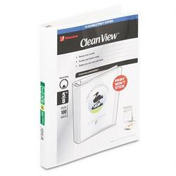 Wilson Jones/Acco Brands Inc. Print Won't Stick View Tab® Flexible Poly View Binder, 5/8 Capacity, White (WLJ43331