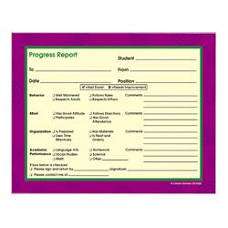 Carson Dellosa Publishing Company, Inc. Progress Report Booklet, 60 2-Part Notes, 7-1/2 x5-1/2 (CPBCD2323)