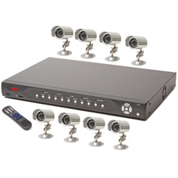 DIGITAL PERIPHERAL SOLUTIONS Q-see QSD42908C8-250 8 Channel Pentaplex Digital Video Recording System - 8 x Digital Video Recorder, Camera - - 250GB Hard Drive