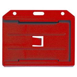 BRADY PEOPLE ID - CIPI RED 2-SIDED HORIZONTAL MULTI CARD HOLDE