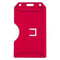 BRADY PEOPLE ID - CIPI RED 2-SIDED VERT MULTI CARD HOLDER SID