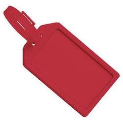 BRADY PEOPLE ID - CIPI RED RIGID LUGGAGE TAG CARD HOLDER W/CLE