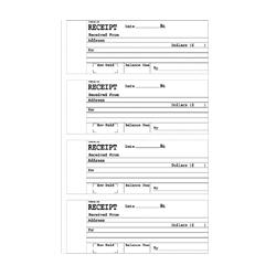 Sparco Products Receipt Books, 2 Parts, 2-5/8 x6-1/2 (SPR654)