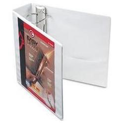 Cardinal Brands Inc. Recycled ClearVue™ EasyOpen® Vinyl D Ring Presentation Binder, 3 Cap., White (CRD10330)