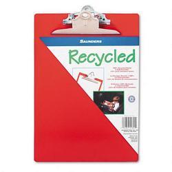 Saunders Mfg. Co., Inc. Recycled Clipboards, Plastic, Letter Size, Red Opaque (SAU21601)