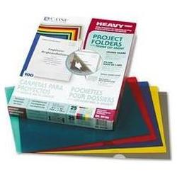 C-Line Products, Inc. Recycled Polyproplyene Project Folders, Letter, 5 Asstd Colors, 25/Bx (CLI62130)