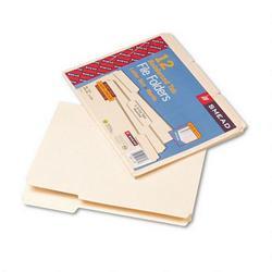 Smead Manufacturing Co. Recycled Top Tab File Folders, Double Pli Top, 1/3 Cut, Letter, Manila, 12/Pack (SMD11534)