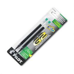 Pilot Corp. Of America Refills for G2 Gel, Dr. Grip Gel, ExecuGel Roller, Fine Point, Green Ink, 2/Pack (PIL77243)