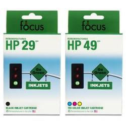 Abacus24-7 Reman HP 29 & 49 Valu 2-Pak: 1 black / 1 color