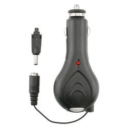 Eforcity Retractable Car Charger for Treo 650 / 700 / Tungsten T5, Black