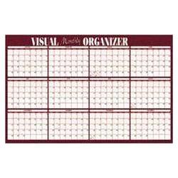 At-A-Glance Reversible Write On/Wipe Off Monthly Wall Planner, 48 x 32, Burgundy/Navy (AAGA152)