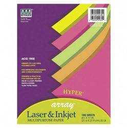 Riverside Paper Riverside Array Assorted Hyper Color Multipurpose Paper - Letter - 8.5 x 11 - 24lb - 500 x Sheet - Pink, Red, Orange, Lime