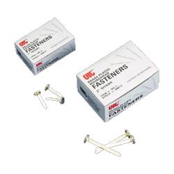 OFFICEMATE INTERNATIONAL CORP Roundhead Fastener, 1 Shank, 3/8 Head, Brass Plated (OIC99814)