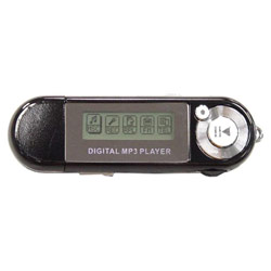 SDAT Aim-1G-Black - 1G Mp3 Player with Voice Recoder and FM Tuner