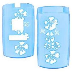 Wireless Emporium, Inc. Samsung A707 SYNC Trans. Blue Hawaii Snap-On Protector Case Faceplate