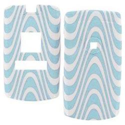 Wireless Emporium, Inc. Samsung A707 SYNC White and Blue Waves Snap-On Protector Case Faceplate