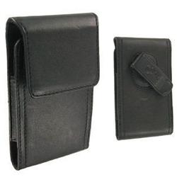 Wireless Emporium, Inc. Samsung Ace SPH-I325 Premium Leather Vertical Pouch (Black)