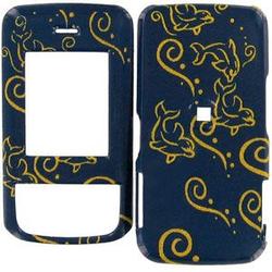 Wireless Emporium, Inc. Samsung Blast SGH-T729 Glitter Dolphin Snap-On Protector Case Faceplate