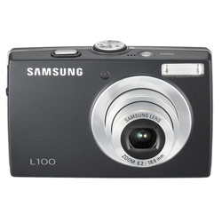 SAMSUNG DIGITAL Samsung L100 8 Megapixels, 3x Optical Zoom, 2.5 LCD Display, Face Detection Digital Camera - Black