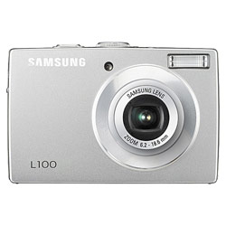 SAMSUNG DIGITAL Samsung L100 8 Megapixels, 3x Optical Zoom, 2.5 LCD Display, Face Detection Digital Camera - Silver