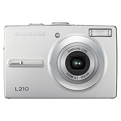 SAMSUNG DIGITAL Samsung L210 10 Megapixels, 3x Optical Zoom, Dual Image Stabilization, Face Detection Digital Camera - Silver