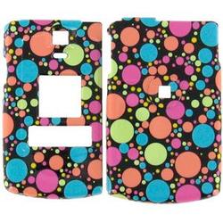 Wireless Emporium, Inc. Samsung SCH-U740 Black w/ Color Dots Snap-On Protector Case Faceplate