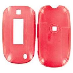 Wireless Emporium, Inc. Samsung SGH-T329 Stripe Trans. Red Snap-On Protector Case Faceplate