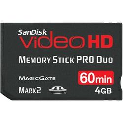 SanDisk 4GB Video HD Memory Stick PRO Duo Card - 4 GB