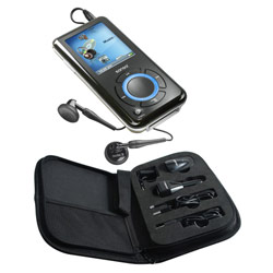 CABLES TO GO SanDisk Sansa e250 2GB MP3 Player w/ Sansa Travel Kit