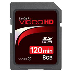 SanDisk Sandisk SDSDHV-008G-A15 8GB Video HD SDHC Memory Card