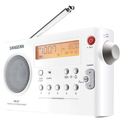 Sangean PR-D7 Digital Rechargeable AM/FM Radio - 5 x AM, 5 x FM