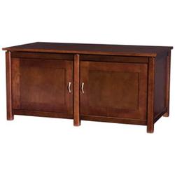 Sanus WFV44MO Woodbrook Double-wide A/V Cabinet - Wood - Mocha