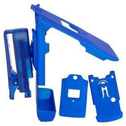 Wireless Emporium, Inc. Sanyo 6600/Katana Snap-On Rubberized Protector Case w/Clip (Blue)