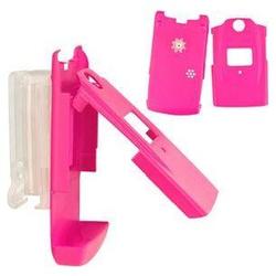 Wireless Emporium, Inc. Sanyo 6600/Katana Snap-On Rubberized Protector Case w/Clip (Hot Pink)