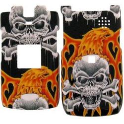 Wireless Emporium, Inc. Sanyo 6650/Katana II Flaming Bird On Skull Snap-On Protector Case Faceplate