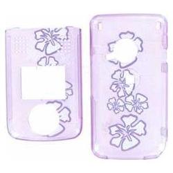 Wireless Emporium, Inc. Sanyo M1 Trans. Purple Hawaii Snap-On Protector Case Faceplate