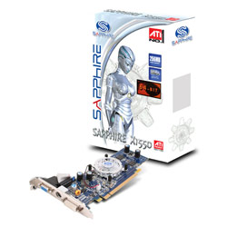 SAPPHIRE Sapphire Radeon X1550 256MB 64-BIT DDR2 PCIE DVI-I / TVO / VGA
