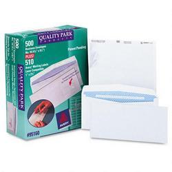 Quality Park Products Security White Wove Business Envelopes & Labels, 500 Envelopes & 510 Labels/Box (QUA95160)