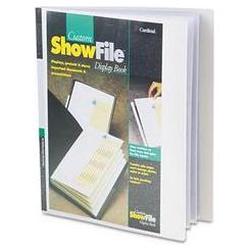 Cardinal Brands Inc. ShowFile™ Display Book with Custom Cover Pocket, 24 Sleeves, White (CRD50140)